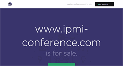 Desktop Screenshot of ipmi-conference.com